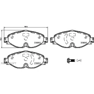 ������� ��������� VW GOLF 15-/Passat 15-/Tiguan 16- �������� Brembo P 85 147 Brembo P85147 P85147 ����