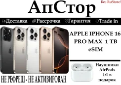 Apple iPhone 16 Pro Max. �����, 1 ��, �������, 3G, 4G LTE, eSIM, NFC. ��� ����� �� ���������� ����