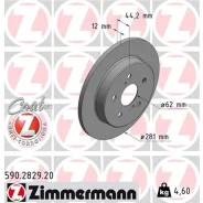 ���� ��������� ! ����. 281x12/44-5x114 Lexus ES250/NX200, Toyota Camry/Rav 4/Venza 17 Zimmermann 590282920 590282920 ����