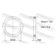 ������ �������������� ���������� ������ 121x4.2 Febest 02400027 02400027 ����