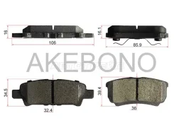 ������� ��������� �������� AN-651WK ��� Mitsubishi ������������� Akebono ������ 4605A337 4605A493 MR955068 MR955069 MN116929 4605A479 MZ690187 4605A55...