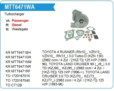 ��������������� Toyota 1KZ KZN185, Prado kzj95 [1KZ-T]) 125 H/P Krauf MTT6471WA ����