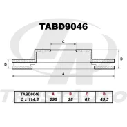 ��������� ���� (TA); TABD9046 (FR) RAV4 / Vanguard ACA31, ACA36, ACA33, GSA33, ACA38 (05-)/MARK X ZIO ANA10, ANA15 (07-)/Prius V ZVW40 (12-) Trustauto...