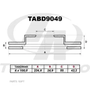 ��������� ���� (TA); TABD9049 (FR) Probox/Succeed NCP50V, NCP51V, NCP55V, NCP58G, NCP59G (02-) Trustauto TABD9049, ������ �������� TABD9049 ����