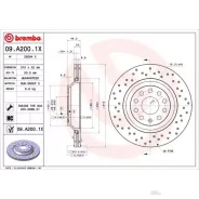 ���� ����. ���. ����. Xtra[310x22] 5 ���. AUDI A3/ Q3/ TT/ SEAT Leon/ Skoda Superb/ VW CC/ EOS/ Golf/ Passat/ Scirocco 1.2-3.6 03- Brembo 09A2001X 09A...