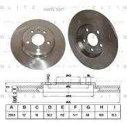 ���� ��������� AUDI A4/A5/Q5 08- ����. Blitz BS0258 BS0258 ����
