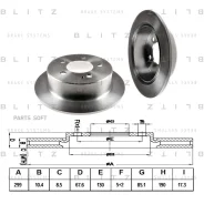 ���� ��������� Ssang YONG Action 05- ����. Blitz BS0383 BS0383 ����