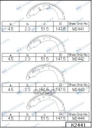 ������� ��������� Toyota 0449535220; 0449535250; 449535220; BB5069; FSB4065; LS1406; S83530; S83552N MK Kashiyama ���. K2441 K2441 ����