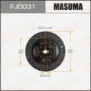 ���� ��������� [230 mm] Subaru Impreza/Forester/Legacy 2.0/2.5 98- Masuma ���. FJD031 FJD031 ����