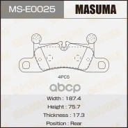 ������� ����. ���. Porsche Cayenne/VW Touareg 10- Masuma ���. MS-E0025 MSE0025 ����