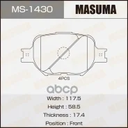 ������� ����. ���. Toyota Celica 1.8 16V 99-/ Corolla 1.8/ 2.0D-4D 02-04/ Corolla Verso 2.0D-4D 02-04 Masuma ���. MS-1430 MS1430 ����