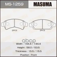 ������� ��������� Toyota Camry, Vista 90-94 �������� Masuma Masuma ���. MS1259 MS1259 ����