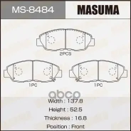 ������� ��������� Honda Accord 90-, Civic 94- �������� Masuma Masuma ���. MS8484 MS8484 ����