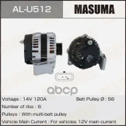 ��������� Masuma AL-U512 (14V/120A) Masuma ALU512 Masuma ���. ALU512 ALU512 ����