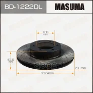 ���� ��������� Toyota Land Cruiser Prado (J120, J150) 02-; Lexus GX 01- �������� 338 x 28 Masuma ������. ����� Masuma ���. BD1222DL BD1222DL ����