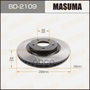 ���� ��������� Nissan Qashqai (J10) 07-13, X-Trail (T31) 07-15 �������� 296 x 26 Masuma Masuma ���. BD2109 BD2109 ����