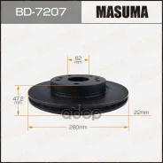 ���� ��������� Masuma, front Suzuki Vitara 15- [��.2] Masuma ���. BD-7207 Masuma, �������� BD7207 ����