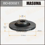 ���� ��������� Masuma BD-E0021 (1/1) / front / AUDI A6 04-11 4F0615301D, �4FD615301, �L4FD615301 Masuma ���. BD-E0021, �������� BDE0021 ����