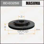 ���� ��������� Masuma BD-E0256 (1/1) / rear / Landrover Discovery 16- LR033302, LR099036, LR161898 Masuma ���. BD-E0256, ������ BDE0256 ����