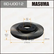 ���� ��������� Chevrolet Cruze 09-, Aveo (T300) 11-; Opel Astra J 10-15 �������� 15 D=276 Masuma Masuma ���. BDU0012 BDU0012 ����
