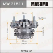 ������� Mitsubishi Pajero III, IV 00-, Pajero Sport I 98- ������ Masuma Masuma ���. MW31511 MW31511 ����