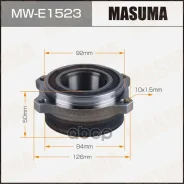 ��������� ���� Masuma rear Mercedes-BENZ E-Class (W213) (with ABS) 16- Masuma ���. MW-E1523, ������ MWE1523 ����