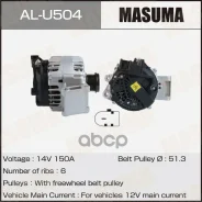 ��������� Masuma, FORD / JTDA, JTDB, JQDA (14V/150A) Masuma ���. AL-U504 ALU504 ����