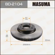���� ��������� Masuma, front Nissan Micra, NOTE / K12E, E11E 02- [��.2] Masuma ���. BD-2104, �������� BD2104 ����