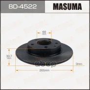 ���� ��������� Masuma, rear Mazda 3 BM#, BP# 14-20 [��.2] Masuma ���. BD-4522, ������ BD4522 ����