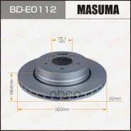 ���� ��������� Masuma, rear BMW X3 (E83) Masuma ���. BD-E0112, ������ BDE0112 ����