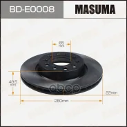 ���� ��������� Masuma, front Skoda YETI, Octavia 04- [��.2] Masuma ���. BD-E0008, �������� BDE0008 ����