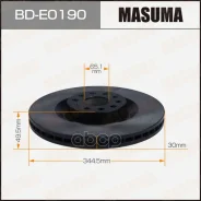 ���� ��������� Masuma, front AUDI A3 05- Masuma ���. BD-E0190, �������� BDE0190 ����