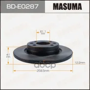 ���� ��������� Masuma, front Renault Logan I, Sandero I 05- [��.2] Masuma ���. BD-E0287, �������� BDE0287 ����