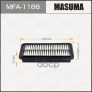 ������ ��������� Toyota Roomy 16-; Subaru Justy 16- Masuma Masuma ���. MFA1166 MFA1166 ����