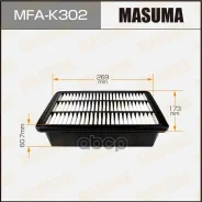 ������ ��������� Hyundai Santa Fe 05- ���� RU �-CN. ��50. �.05206/22 Masuma ���. MFA-K302 MFAK302 ����