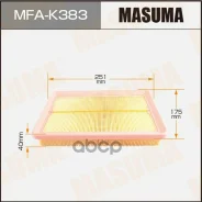 ������ ��������� Hyundai Elantra (XD) 00-06, Coupe II (Tiburon) 02-09; Kia Cerato 04- Masuma Masuma ���. MFAK383 MFAK383 ����