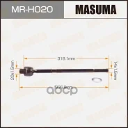 ���� ������� Honda CR-V 2.2D-2.4 07- Masuma ���. MR-H020 MRH020 ����