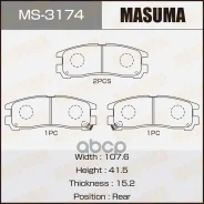 ������� ��������� Mitsubishi Galant 92-04, Pajero Pinin 99-, Space Wagon 91- ������ Masuma Masuma ���. MS3174 MS3174 ����