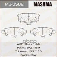 ������� ����. ���. Chrysler Sebring/JEEP Compass 2.0-2.4 09.06-, Mitsubishi Lancer/Outlander 1.5-2.0 09.03- Masuma ���. MS-3502 MS3502 ����