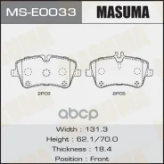 ������� ��������� MB C (W203) 00-, CLK (C209) 02-, SLK (R171) 04- �������� Masuma Masuma ���. MSE0033 MSE0033 ����