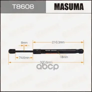 ���� ������� ��������� L=320.5 mm Masuma ���. T8608 T8608 ����
