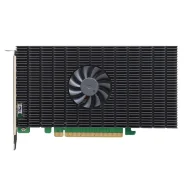 ����� ���������� HighPoint SSD7505, PCIe 4.0 x16, Ports: 4x M.2 (2242/2260/2280/2210), Board: Full Height, Full Length, Bootable, RAID: 0,1,10 ADD IN...