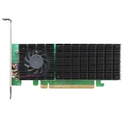 ����� ���������� HighPoint SSD7502, PCIe 4.0 x16, Ports: 2x M.2 (2242/2260/2280/22110), Board: LowProfile, Bootable, RAID: 0,1, ADD IN CARD ����
