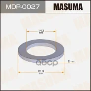 ��������� ������� ������! 20.3x25.8x2.3 Honda Accord 1.5/1.6 83-87/Civic 1.5GTi 83-87 Masuma ���. MDP-0027 MDP0027 ����