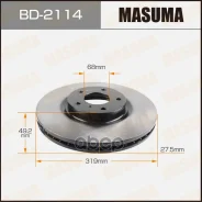 ���� ��������� Masuma front Murano/ Z50 (�������� 1 ��) Masuma ���. BD-2114, �������� BD2114 ����