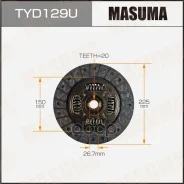 ���� ��������� Masuma 225*150*20*26.7 (1/10) Masuma ���. TYD129U Masuma TYD129U ����