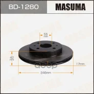 ���� ��������� Masuma, front Toyota Passo / M700A [��.2] Masuma ���. BD-1280, �������� BD1280 ����