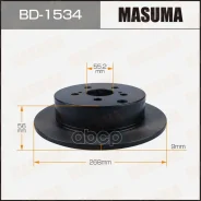 ���� ��������� Masuma, rear Toyota Vista, Caldina / AZV50, AZT241W [��.2] Masuma ���. BD-1534, ������ BD1534 ����