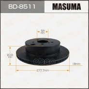���� ��������� Masuma, rear Subaru Forester / SJG [��.2] Masuma ���. BD-8511, ������ BD8511 ����
