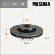 ���� ��������� Masuma, front AUDI A6 04-11 4E0615301AD,4F0615301E Masuma ���. BD-E0019, �������� BDE0019 ����